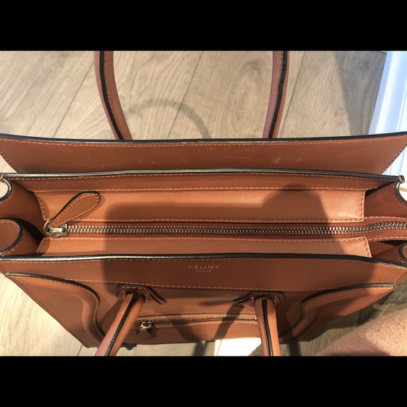 Celine Mini Luggage in Smooth Brown Leather - Picture 6 of 8